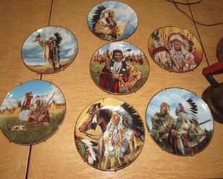Native American plates from Franklin Mint