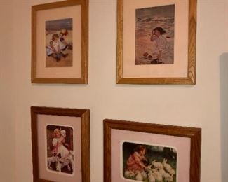 Nice vintage children’s framed prints