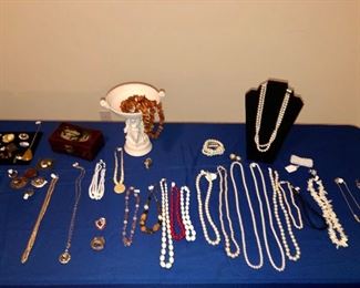 small selection of costume jewelry 