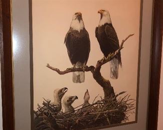 Ray Harm print of Eagles 