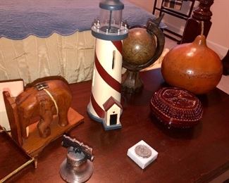 various items to decorate a mans space 