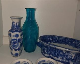 deft and antique blue and white pieces