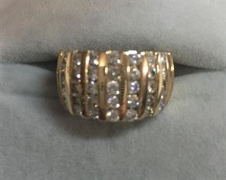 beautiful gold and diamond channel set ring.  We have an appraisal dated last fall. 