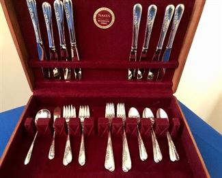 Service for eight International serving, Blossom Time. 36 pieces