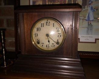 antique cottage oak clock