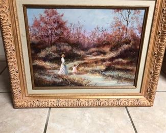Middle TN artist signed original painting with signature.  