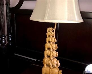 stacked elephant lamp