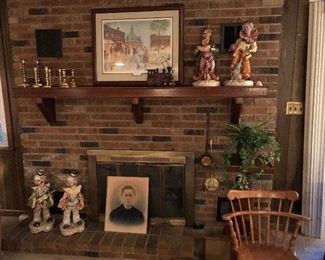 Fireplace photo of a variety of items