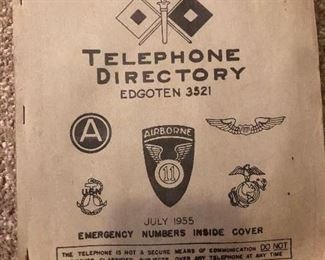 1955 fort Campbell phone directory