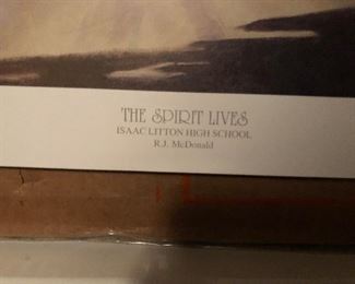the spirit Lives print of Litton High School