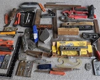 Large Lot of Assorted Tools | Levels, Rulers, Chalk-Line Reel, and More -WILL SHIP