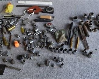 Large Lot of Assorted Tools | Socket Wrench Attachments (Some Snap-On), Drafter's Ruler, and More -WILL SHIP