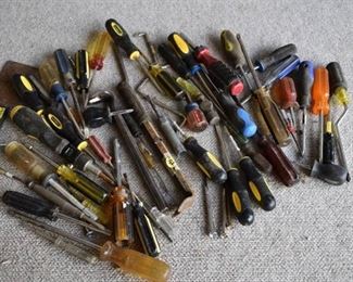Large Lot of Assorted Tools | Screwdrivers, Scrapers, and a Crowbar -LOCAL PICKUP ONLY