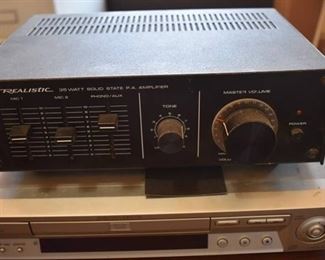 Realistic Solid State P.A. Amplifier & a Sony CD/DVD Player | Both Turn On! -LOCAL PICKUP ONLY