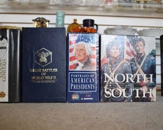 Lot of 4 VHS Series | Gods and Generals, Great Battles of World War 2, Portraits of American Presidents, & North and South -WILL SHIP