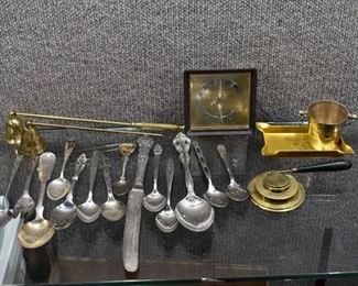 Large Lot of Assorted Brass, Stainless Steel, & Silver Plate Decor Items -WILL SHIP