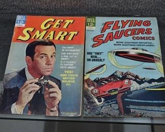 Lot of 2 Dell Comics: Flying Saucers (1967) #4; Get Smart (1966) #6 -WILL SHIP