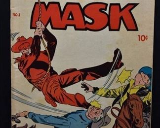 Rare Vintage I.W. Reprint Comics: Red Mask (1958) #1 -WILL SHIP