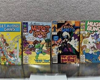 Lot of 4 Marvel Comics: Pirates of Dark Water (1991) #1; Muppet Babies (1985) #5; Get Along Gang (1985) #4 ;Hugga Bunch (1986) #5 -WILL SHIP
