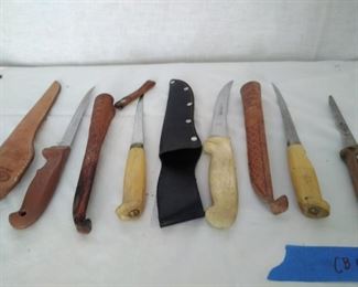 Five Carving Knives Multiple Brands
