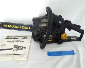 McCulloch Gas Chain Saw