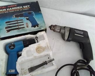 Air Hammer Set and Electric Drill