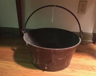 Copper jelly bucket.