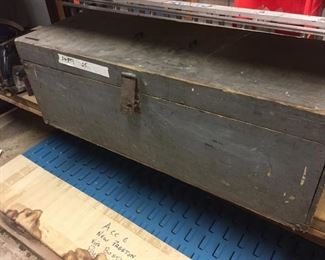 Large wood tool chest.