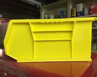 Industrial quality bins. We will be selling these with wall mount racks.