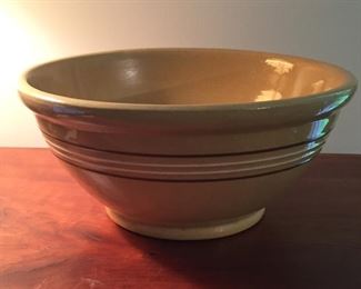 Large yellow ware bowl.
