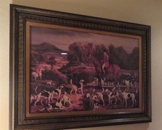 Vintage hunt print