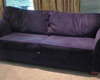 Sofa - NOT purple - that's just the ambient lighting!
