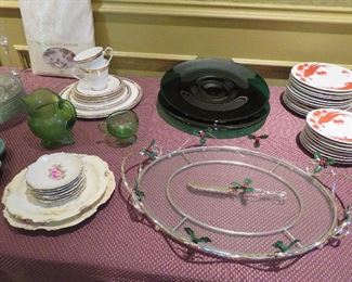 Vintage glass, china