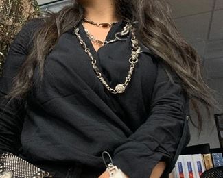 Staff's pick top 10! Photo of same Versace belt with vintage Versace accessories