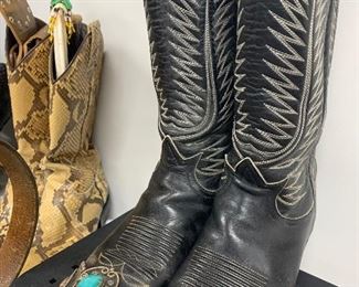 Embellished cowboy boots.