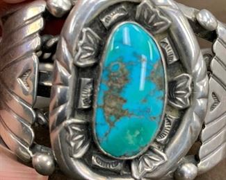 Turquoise bracelet.