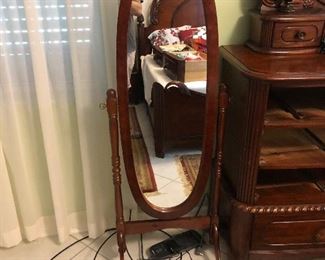 6 ft tall swivel floor mirror $40