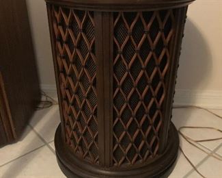 Very vintage end tables ( and speakers) $200 both