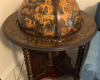 Huge German made globe bar 1960’s 
$350