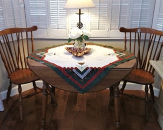  Windsor Maple Chairs and Cal Shop Drop Leaf and