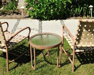 .MidCentury AVIANTE Patio Side Table and 2 additional Chairs by Jean Ellen