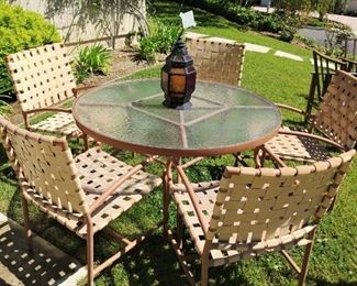 .MidCentury AVIANTE PatioTable and 5 Chairs by Jean Ellen