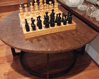 Round Copper Coffee Table