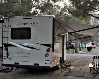v2018 Coachman Leprechaun 27 Sleeps 6 rear view  Offsite shown by appointment only