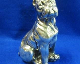 Sterling Boxer Dog Figurine