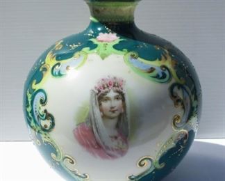 Nippon Portrait Vase