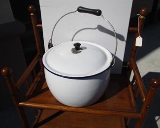 From the estate of Red Skelton Enamel Pan w/ Lid