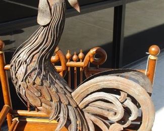 From the Estate of Red Skelton Metal Sculpture of a Rooster