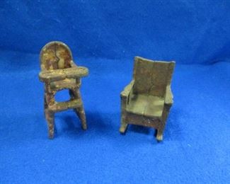 Hubley Cast Iron Doll Furniture