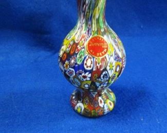 Murano Millefiori Miniature Vase